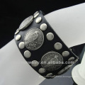 Hot sale New design genuine leather Dove of Peace Symbol bracelet BGL-005